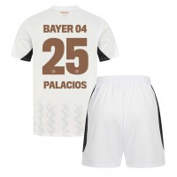 Camisa de Futebol Bayer Leverkusen Exequiel Palacios #25 Equipamento Secundário Infantil 2024-25 Manga Curta (+ Calças curtas)